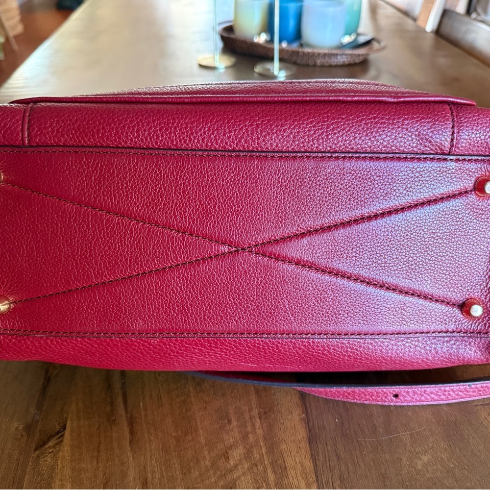 Marc Jacobs Deep Red Leather Satchel - Picture 4 of 5